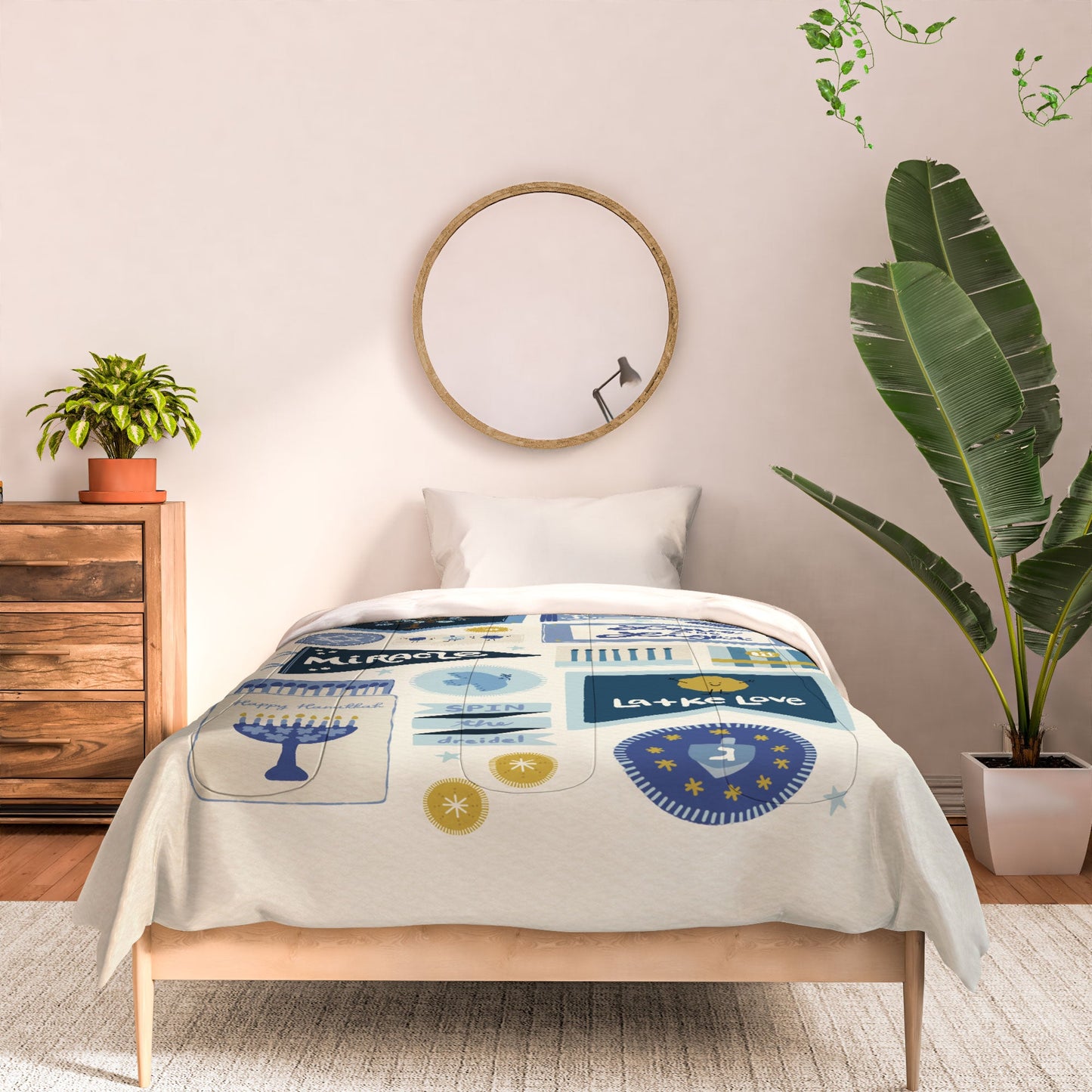 Marni Hanukkah Banners Signs and Pennants Comforter