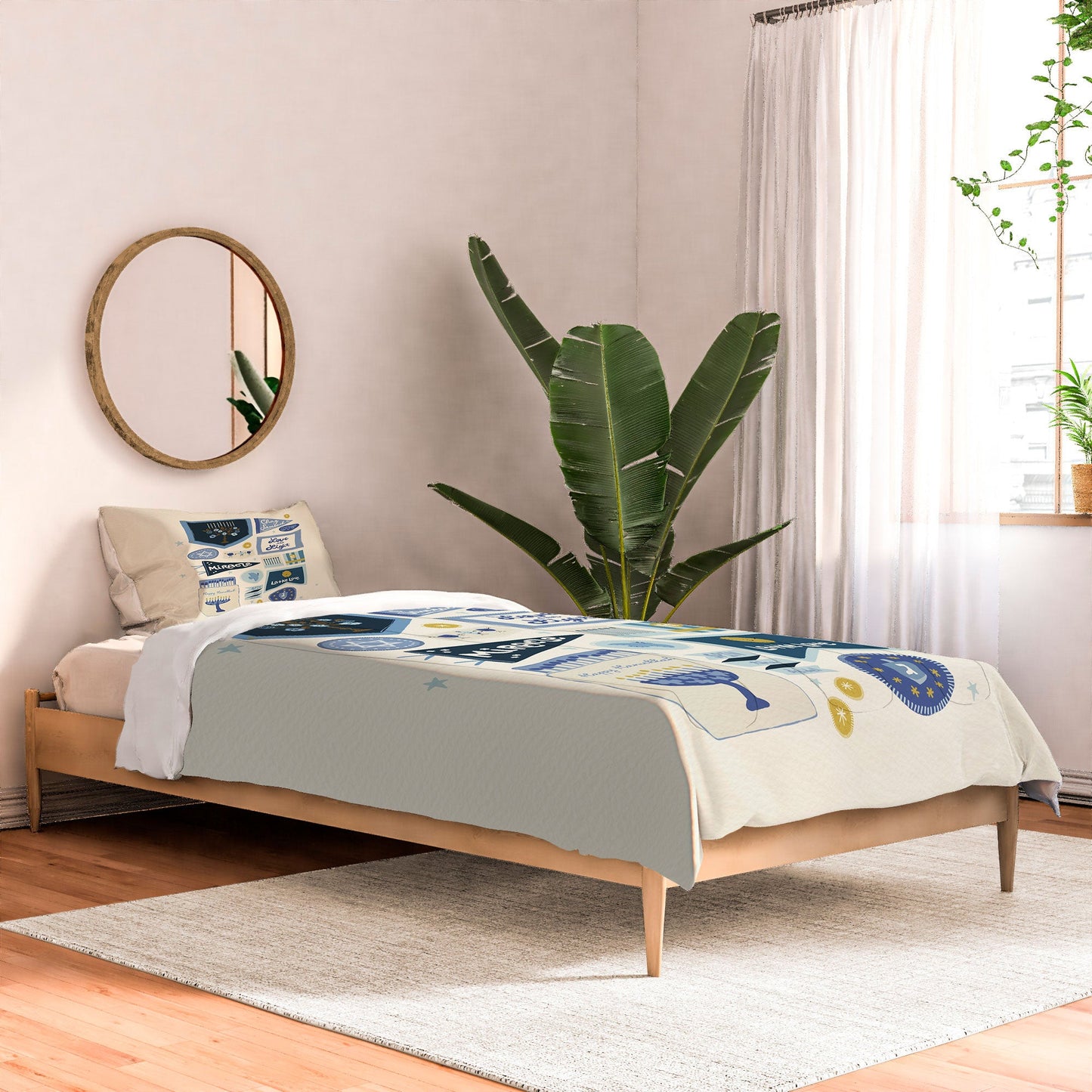 Marni Hanukkah Banners Signs and Pennants Comforter