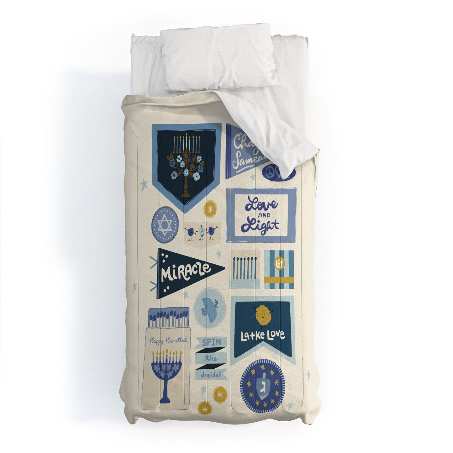 Marni Hanukkah Banners Signs and Pennants Comforter