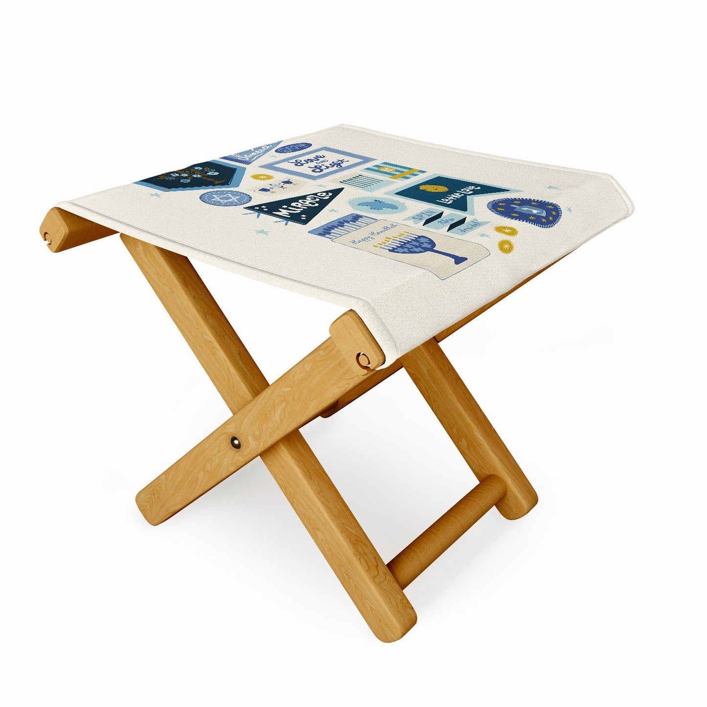 Marni Hanukkah Banners Signs and Pennants Folding Stool