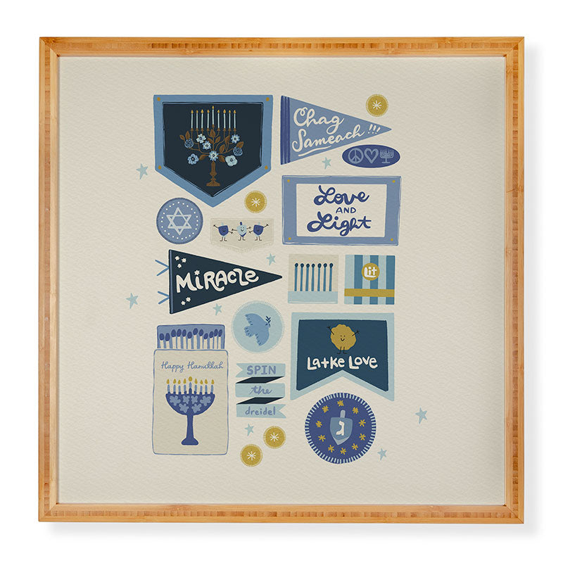 Marni Hanukkah Banners Signs and Pennants Framed Wall Art