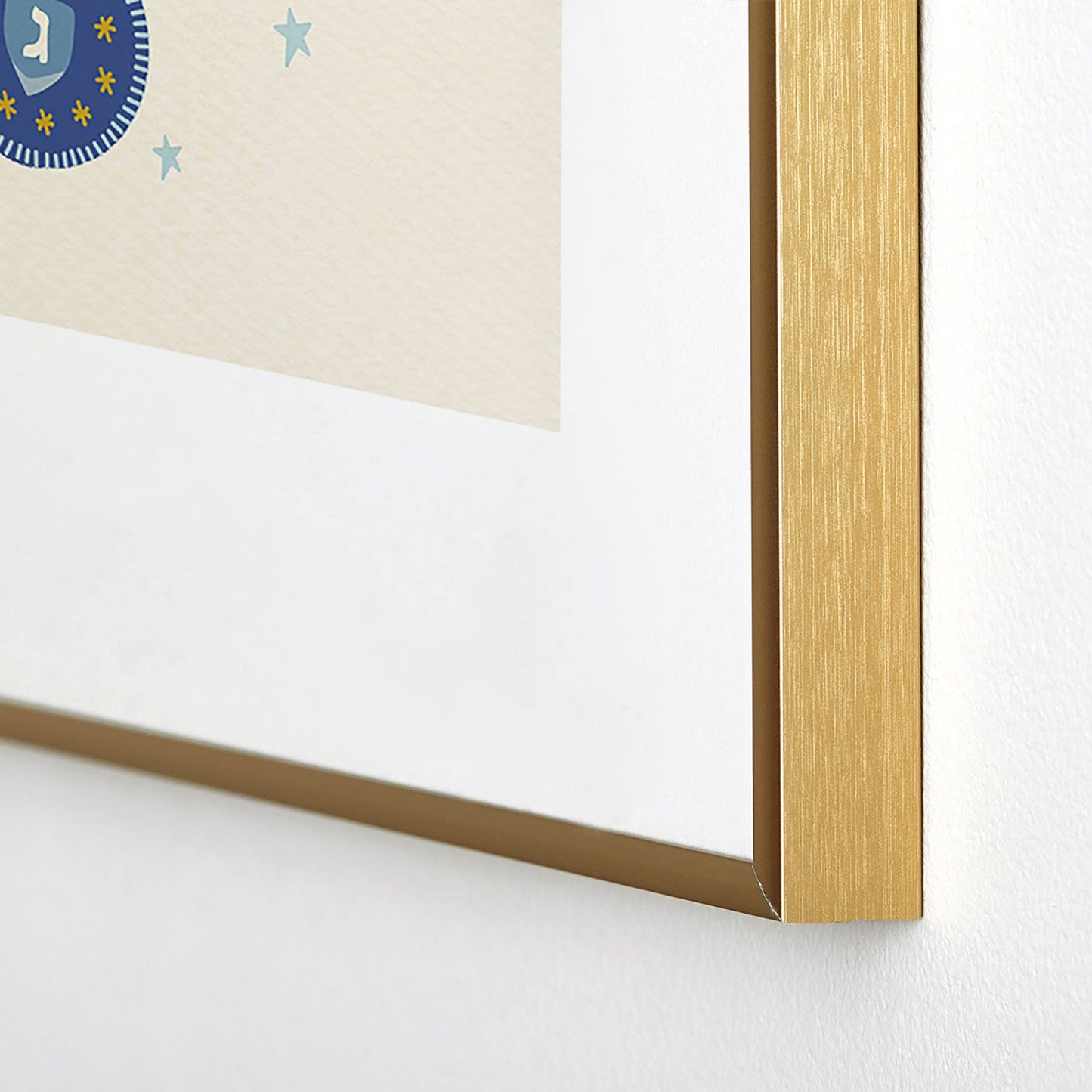 Marni Hanukkah Banners Signs and Pennants Metal Framed Art Print