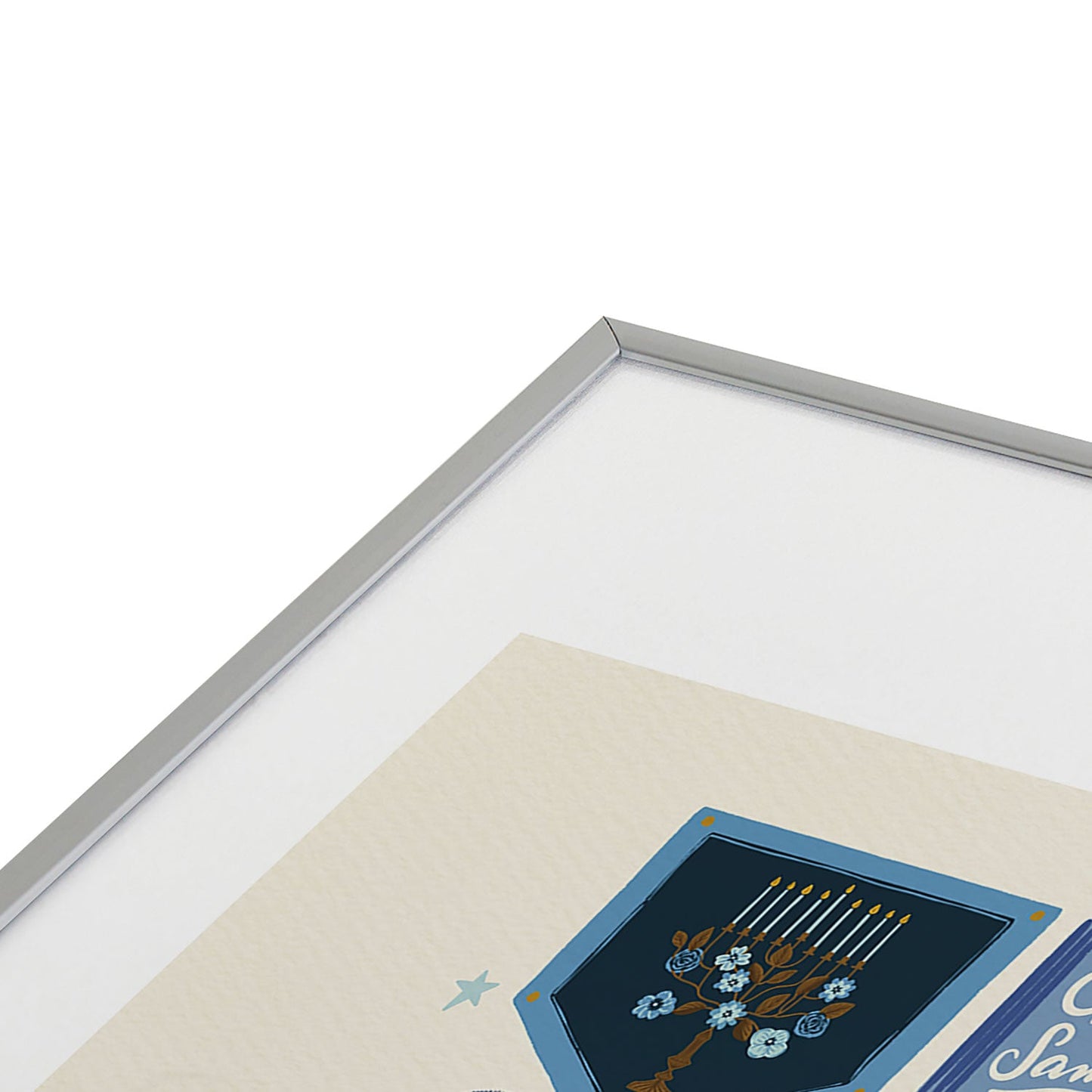 Marni Hanukkah Banners Signs and Pennants Metal Framed Art Print
