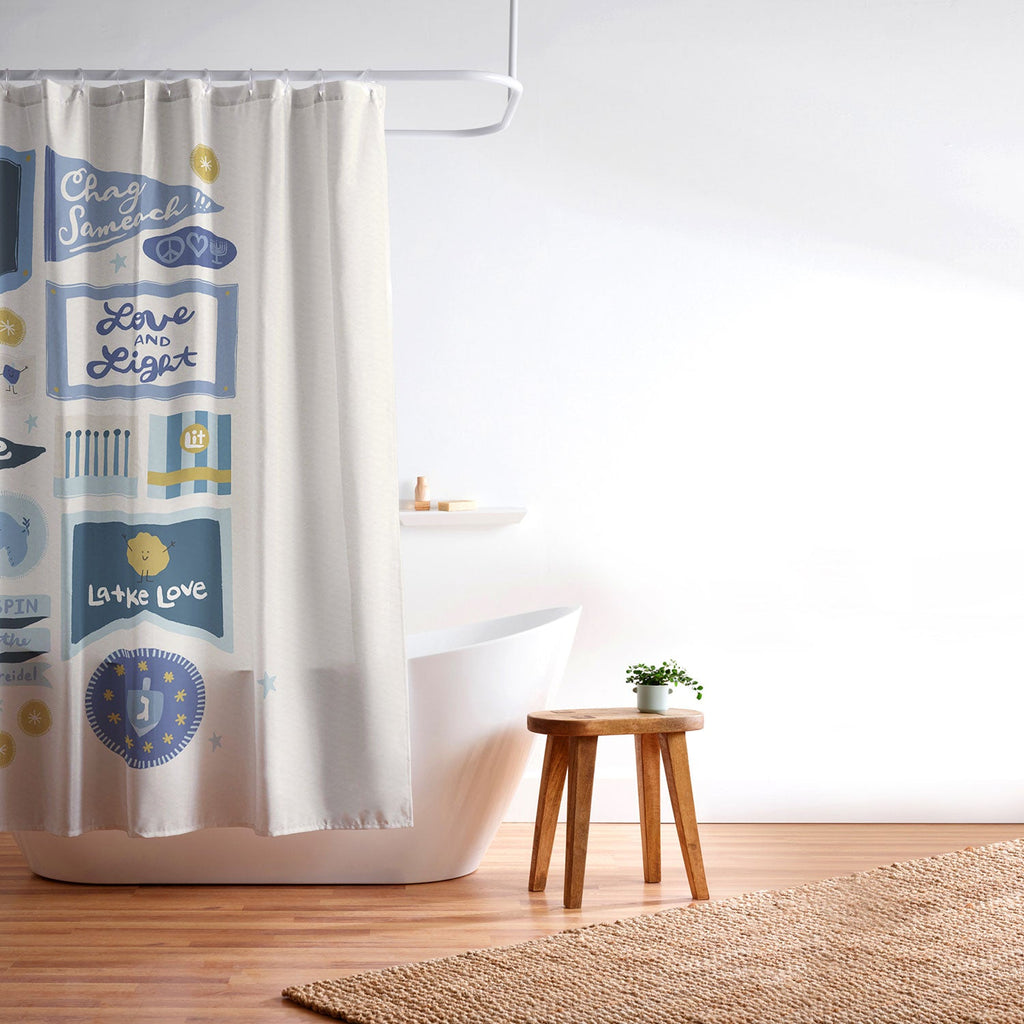 Marni Hanukkah Banners Signs and Pennants Shower Curtain