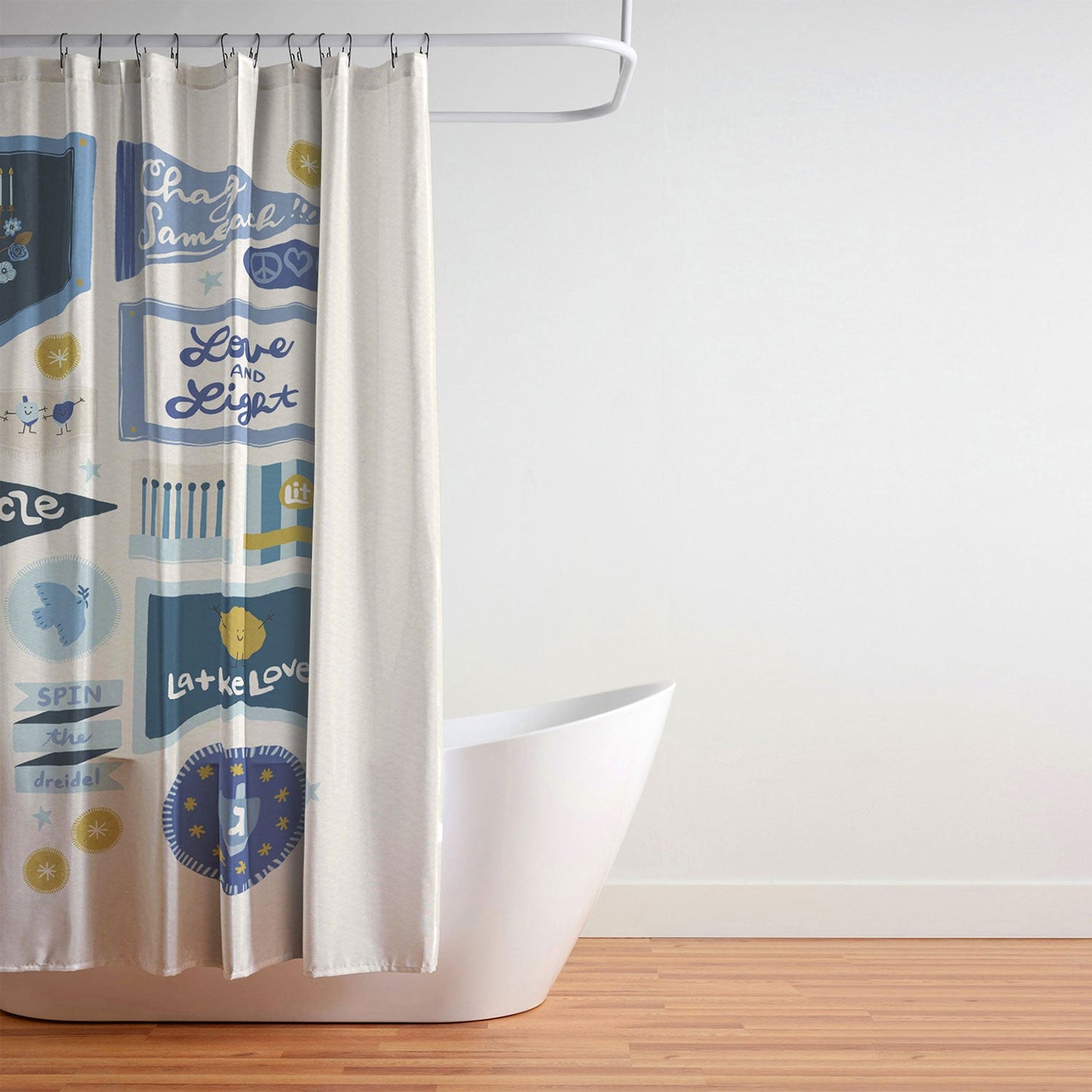 Marni Hanukkah Banners Signs and Pennants Shower Curtain