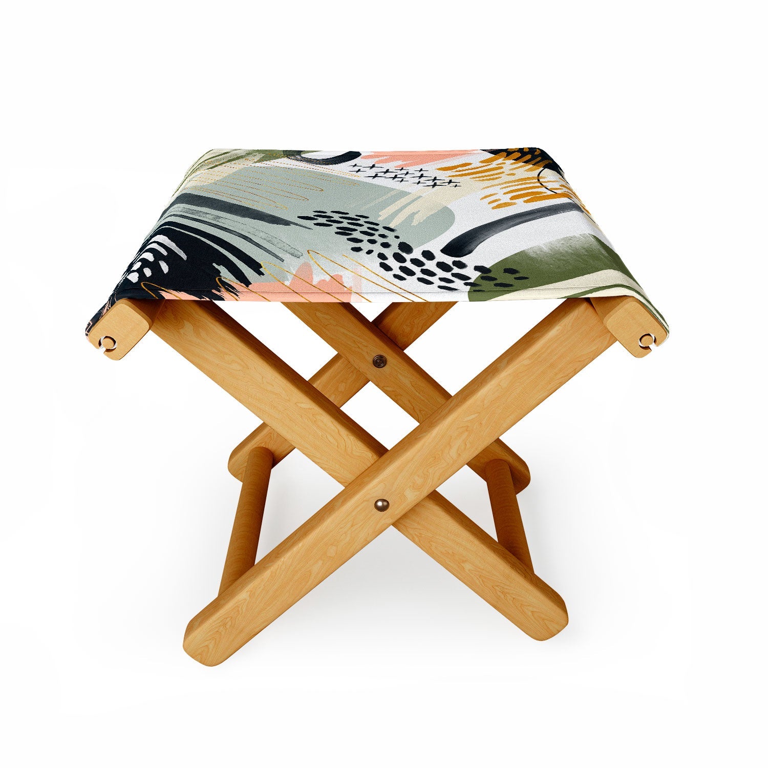 Marta Barragan Camarasa Abstract autumn season Folding Stool
