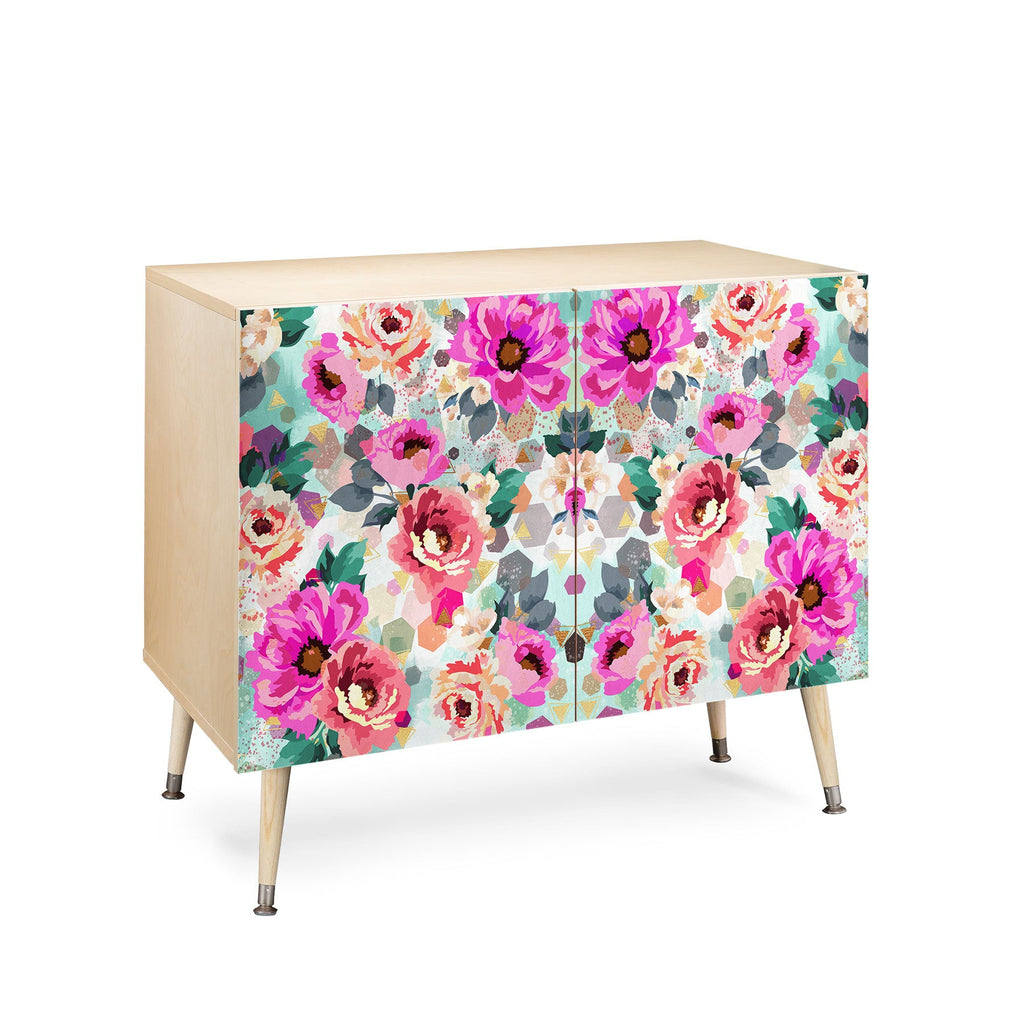 Marta Barragan Camarasa ABSTRACT GEOMETRICAL FLOWERS Credenza