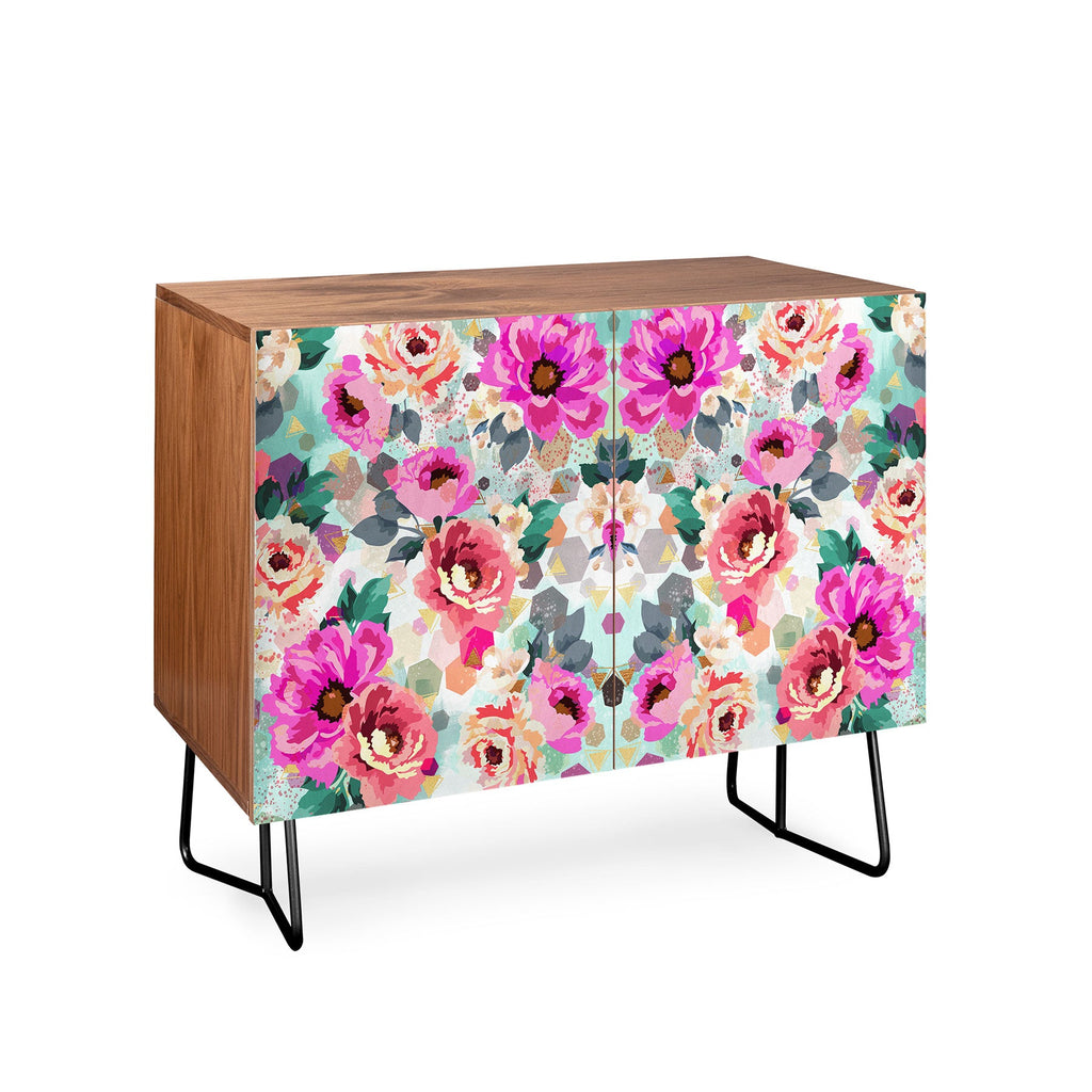 Marta Barragan Camarasa ABSTRACT GEOMETRICAL FLOWERS Credenza