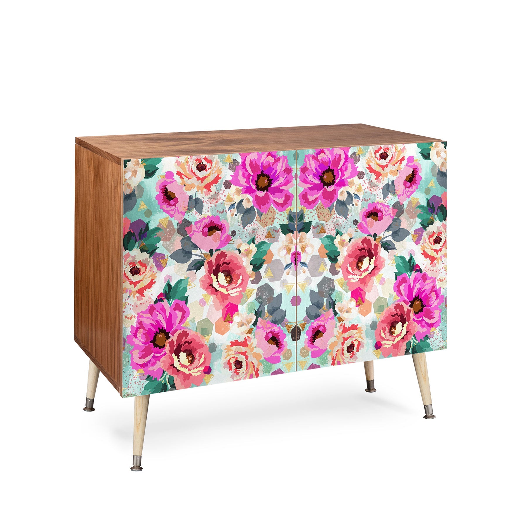 Marta Barragan Camarasa ABSTRACT GEOMETRICAL FLOWERS Credenza