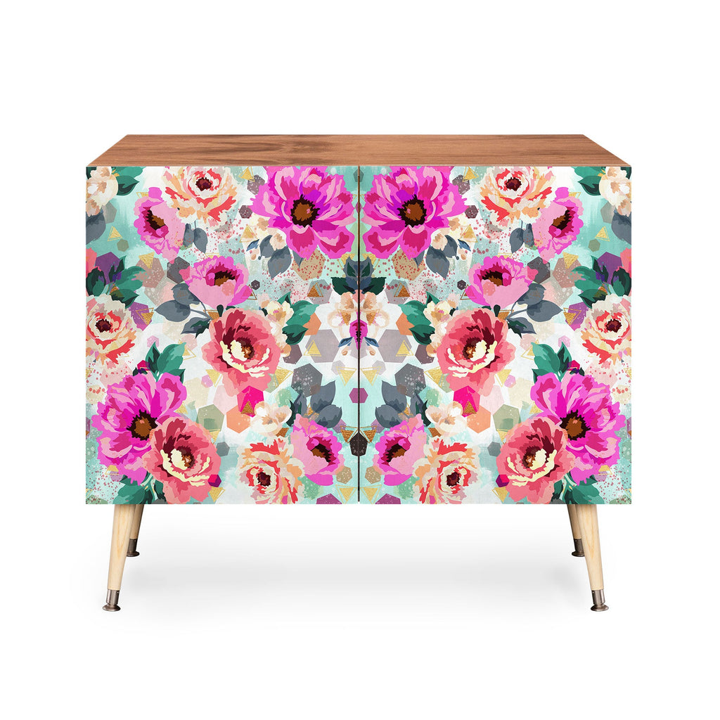 Marta Barragan Camarasa ABSTRACT GEOMETRICAL FLOWERS Credenza