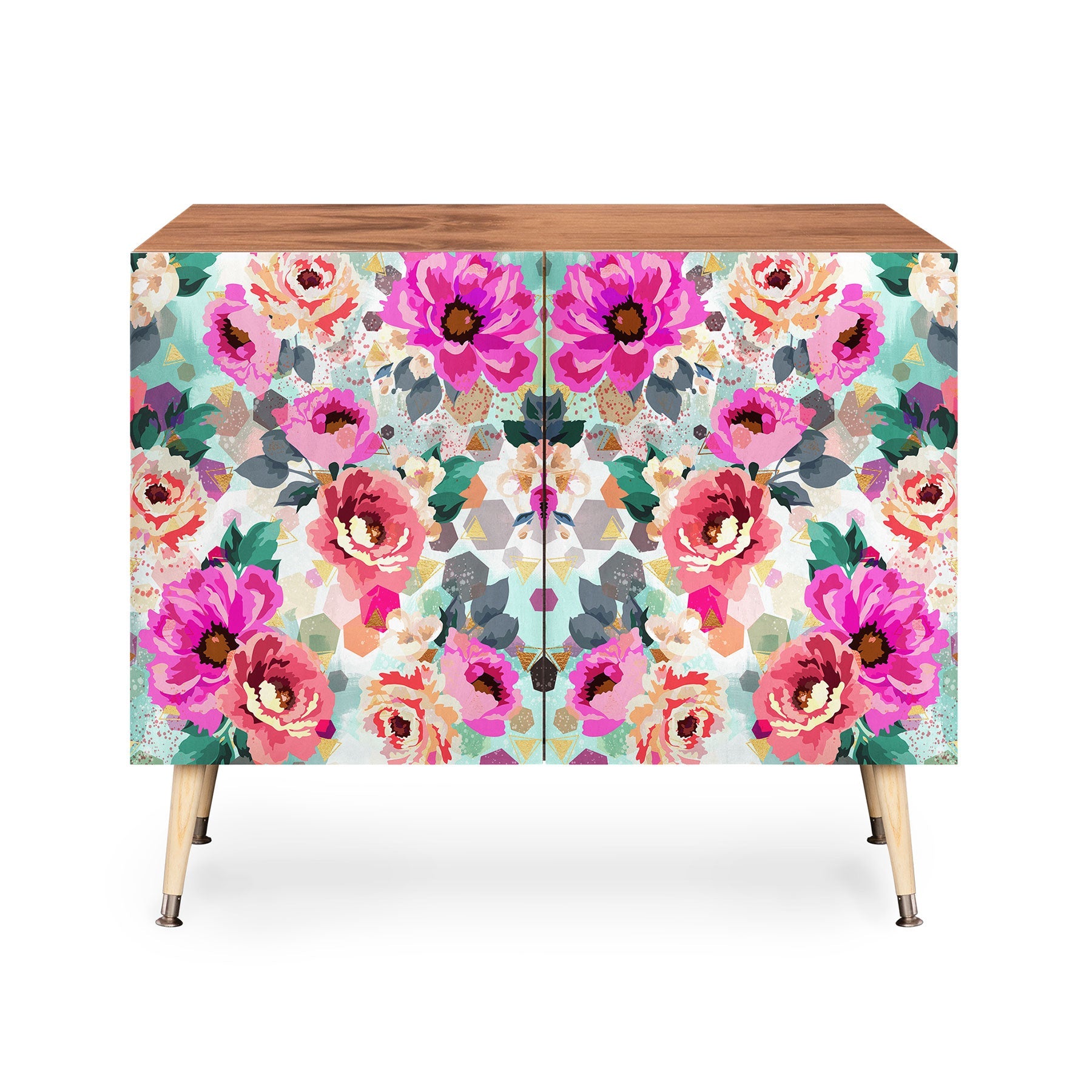 Marta Barragan Camarasa ABSTRACT GEOMETRICAL FLOWERS Credenza