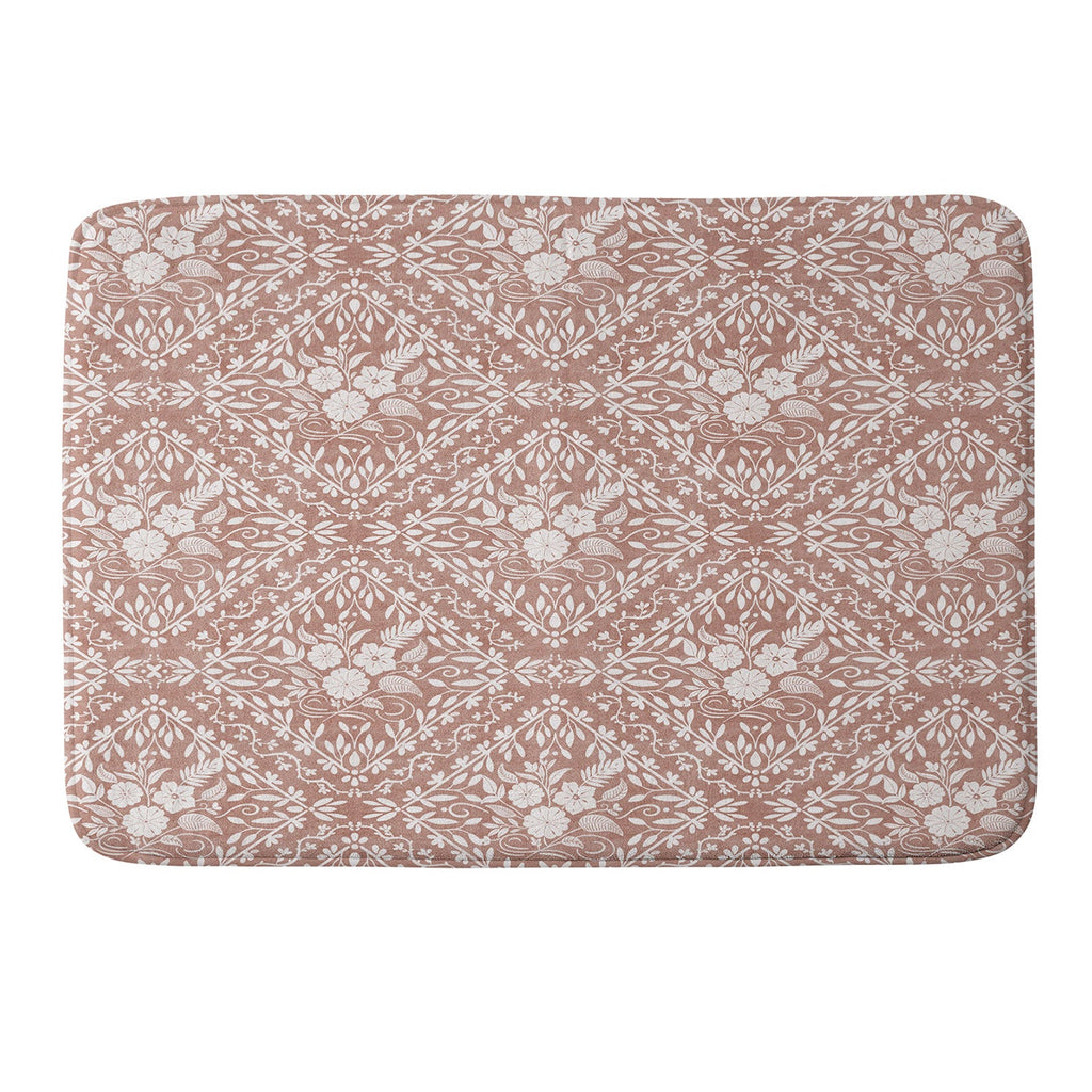 Marta Barragan Camarasa Antique Botanical Bliss Memory Foam Bath Mat