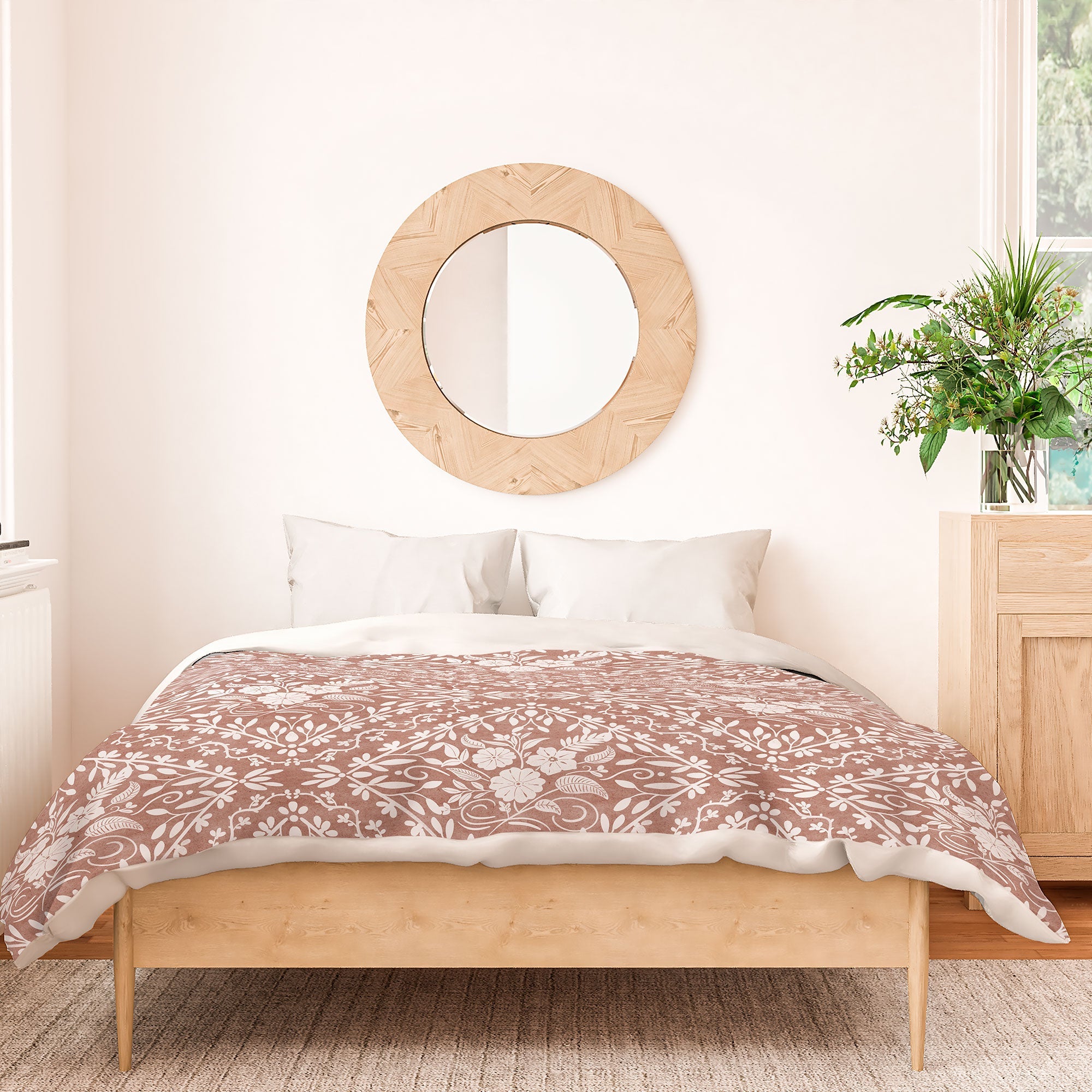 Marta Barragan Camarasa Antique Botanical Bliss Duvet Cover