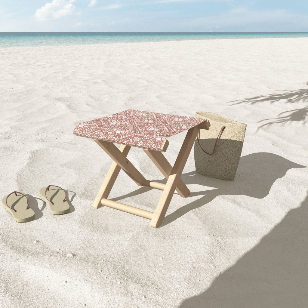 Marta Barragan Camarasa Antique Botanical Bliss Folding Stool