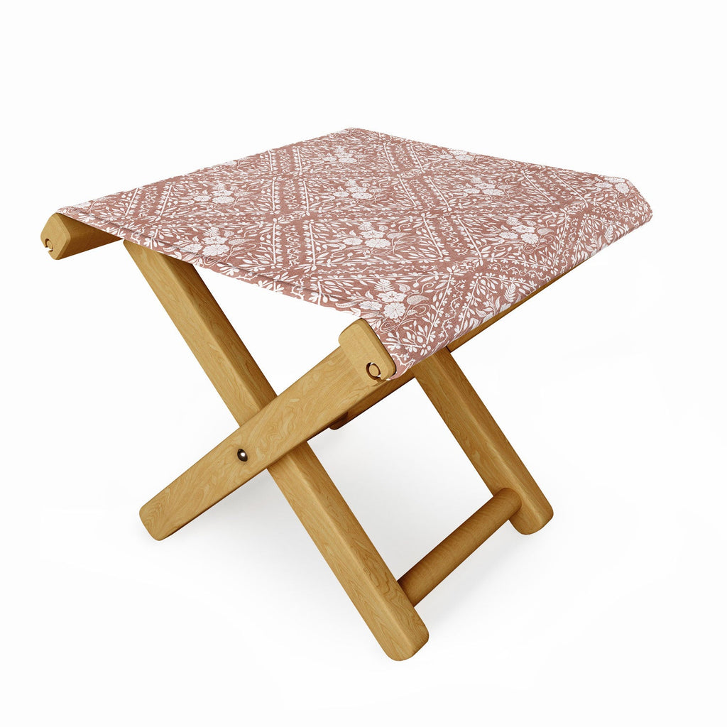 Marta Barragan Camarasa Antique Botanical Bliss Folding Stool