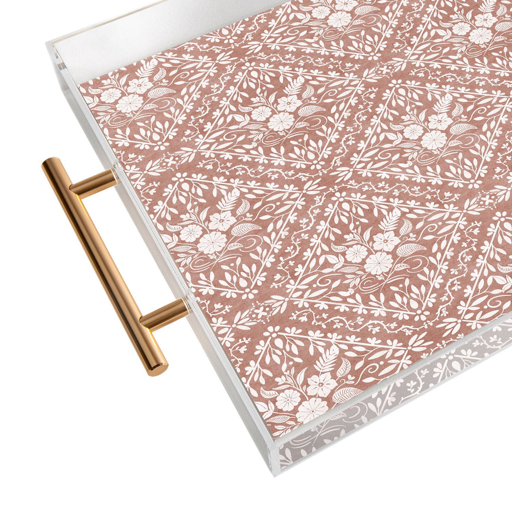 Marta Barragan Camarasa Antique Botanical Bliss Acrylic Tray