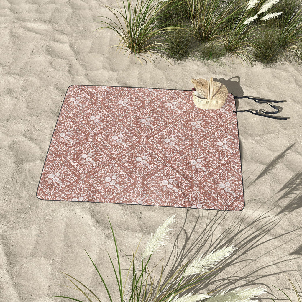 Marta Barragan Camarasa Antique Botanical Bliss Picnic Blanket