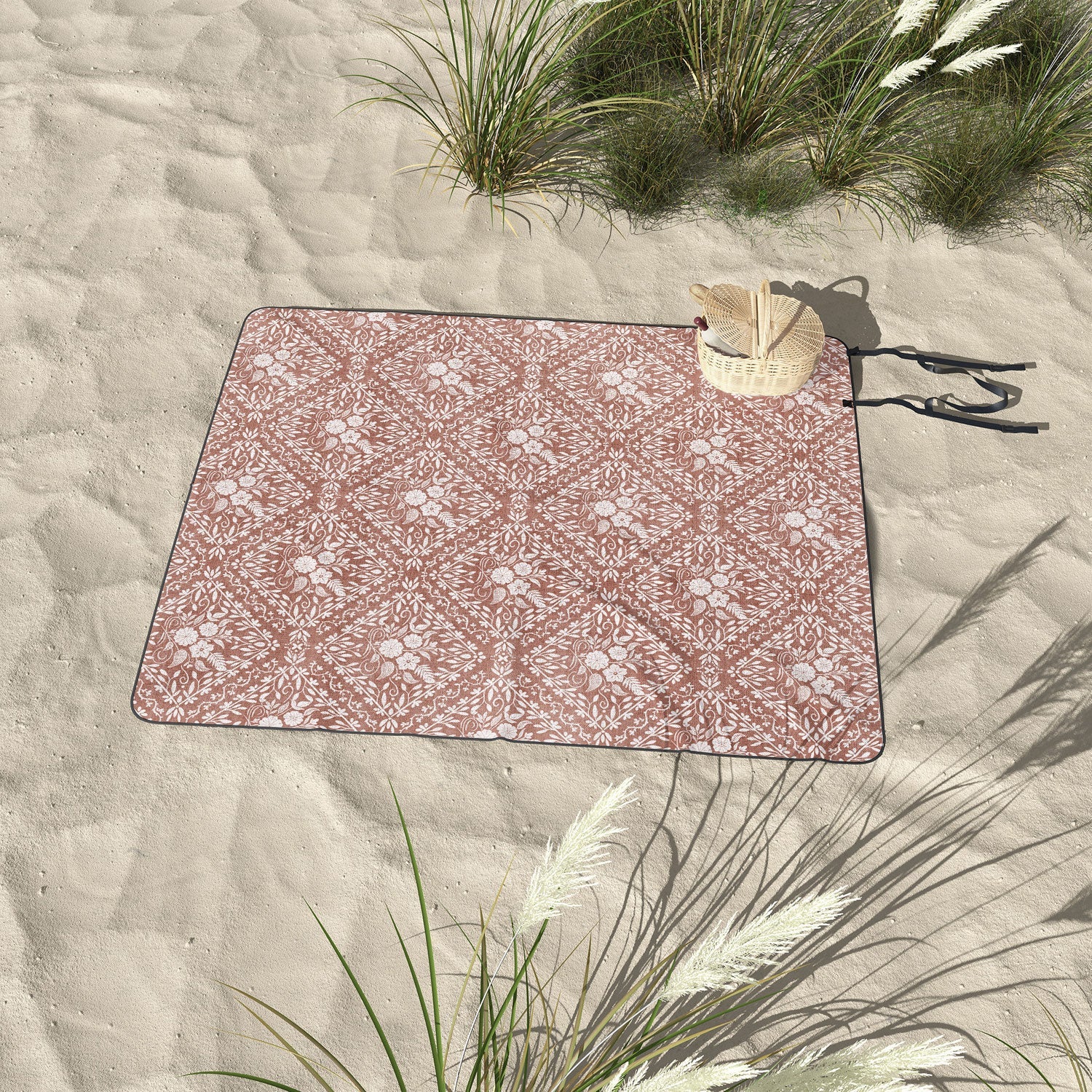 Marta Barragan Camarasa Antique Botanical Bliss Picnic Blanket