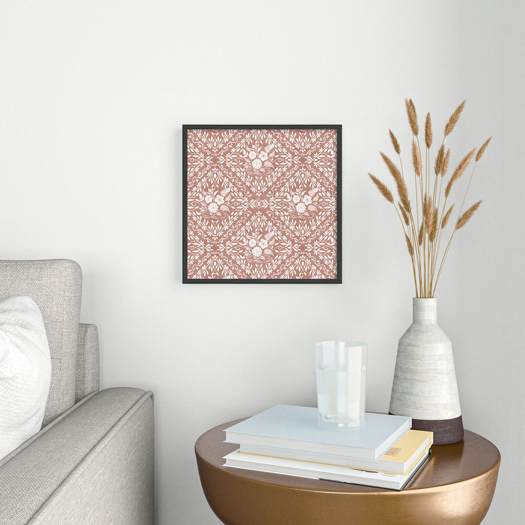 Marta Barragan Camarasa Antique Botanical Bliss Square Metal Framed Art Print
