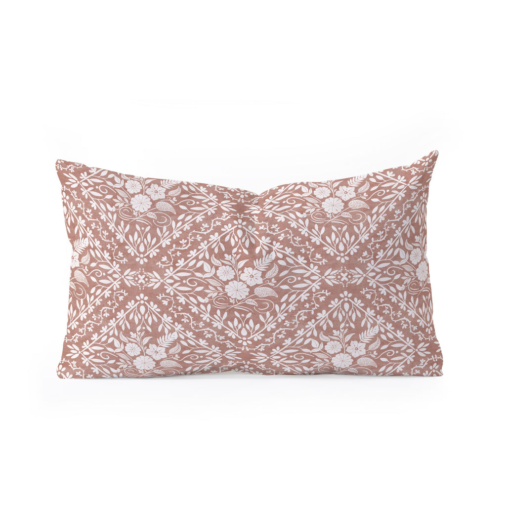 Marta Barragan Camarasa Antique Botanical Bliss Oblong Throw Pillow