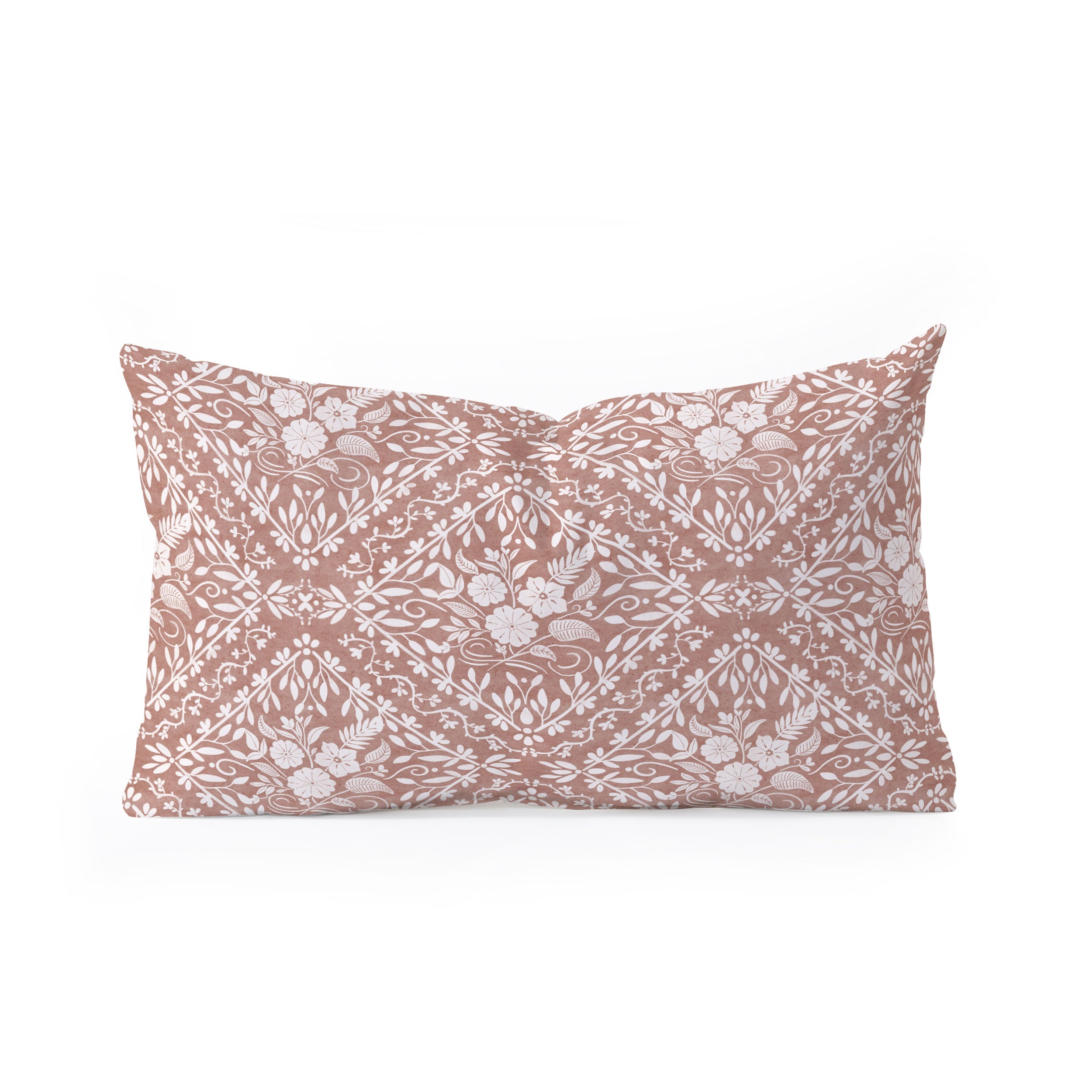 Marta Barragan Camarasa Antique Botanical Bliss Oblong Throw Pillow