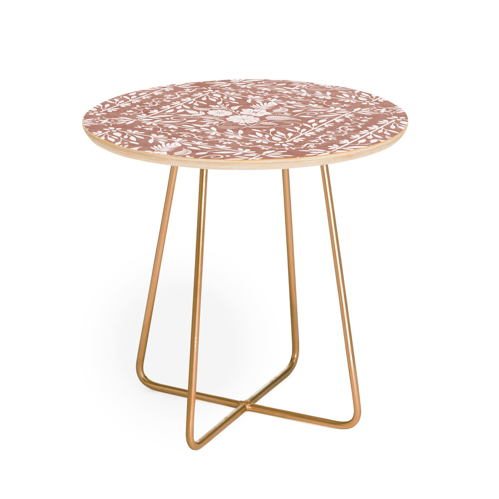 Marta Barragan Camarasa Antique Botanical Bliss Round Side Table