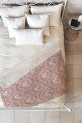 Marta Barragan Camarasa Antique Botanical Bliss Fleece Throw Blanket