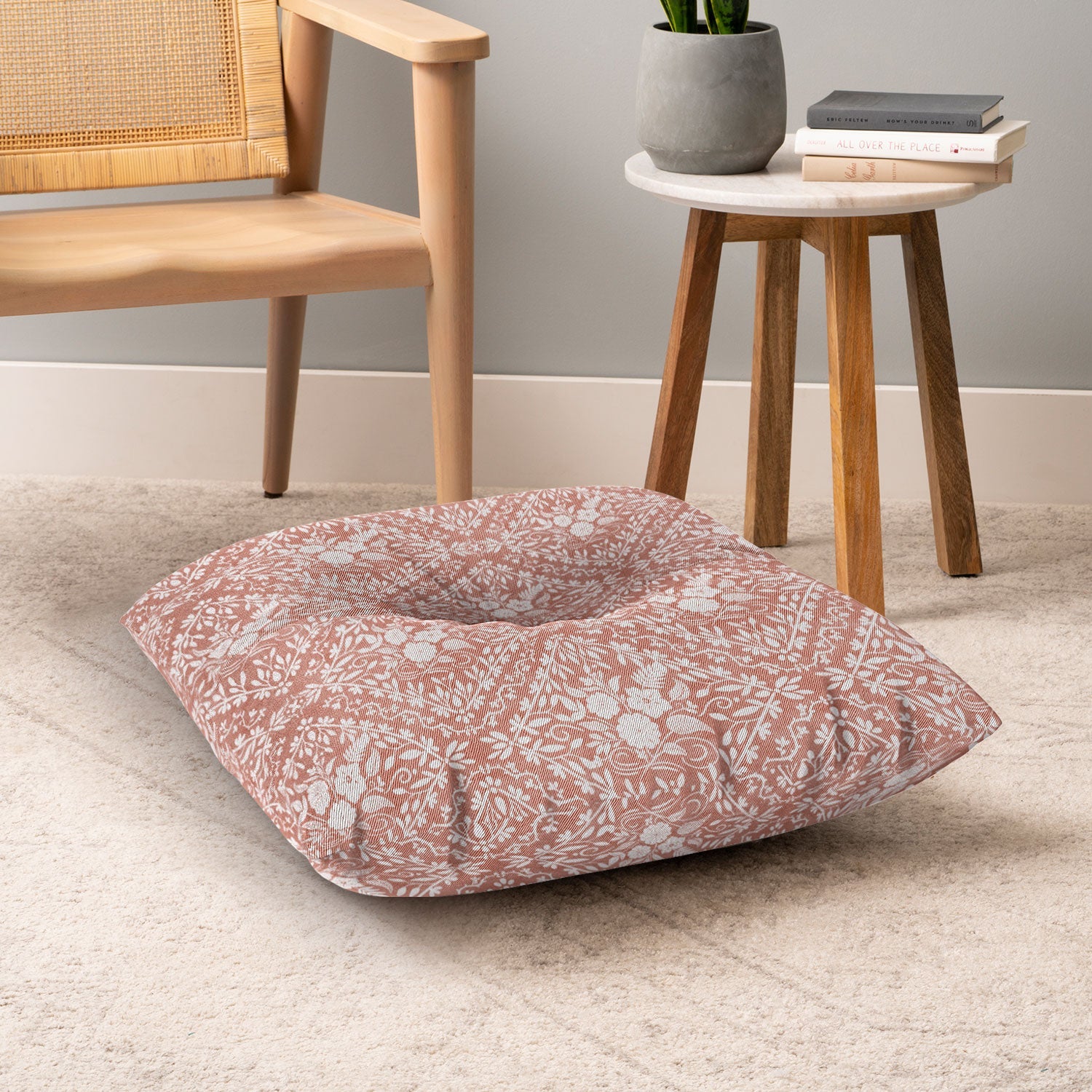 Marta Barragan Camarasa Antique Botanical Bliss Floor Pillow Square