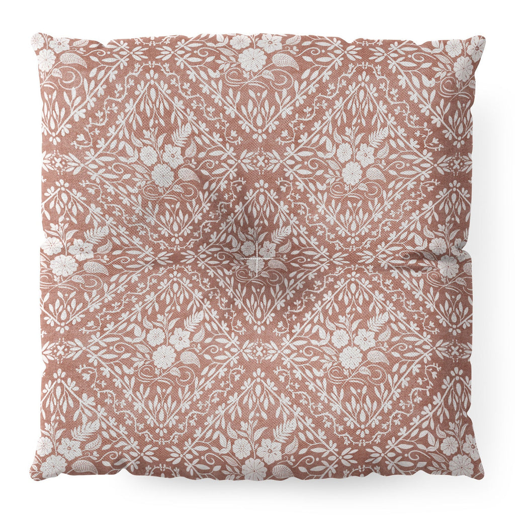 Marta Barragan Camarasa Antique Botanical Bliss Floor Pillow Square