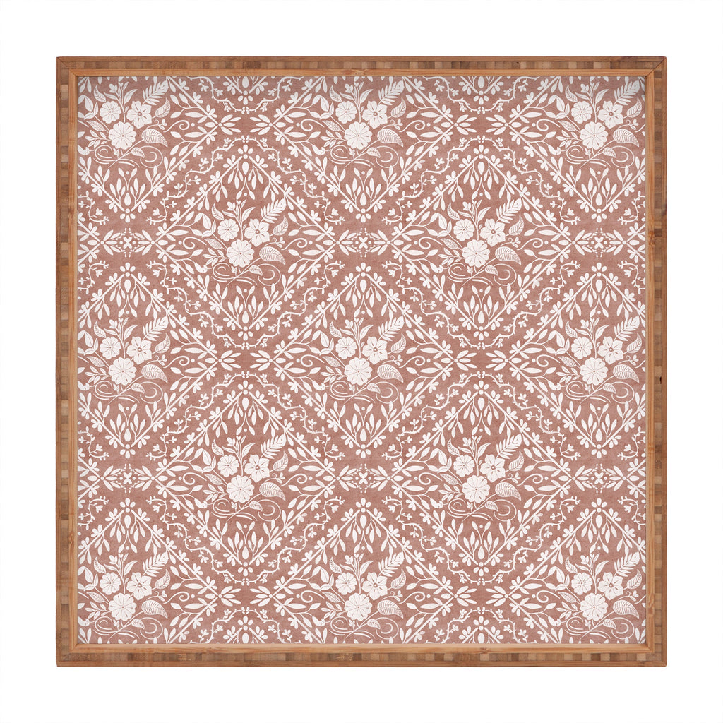 Marta Barragan Camarasa Antique Botanical Bliss Square Tray