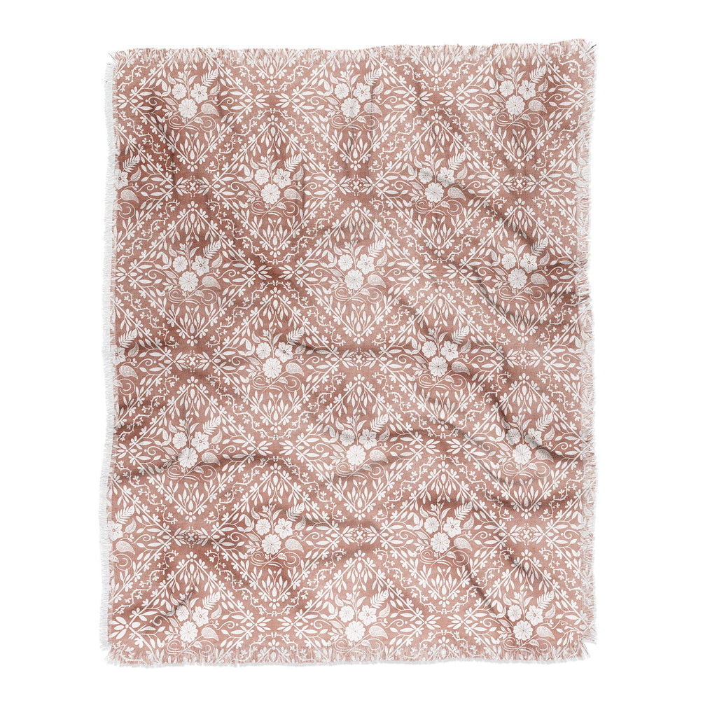 Marta Barragan Camarasa Antique Botanical Bliss Throw Blanket