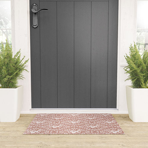 Marta Barragan Camarasa Antique Botanical Bliss Welcome Mat