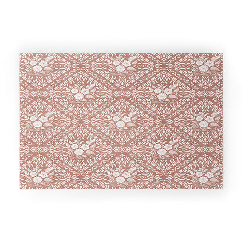 Marta Barragan Camarasa Antique Botanical Bliss Welcome Mat