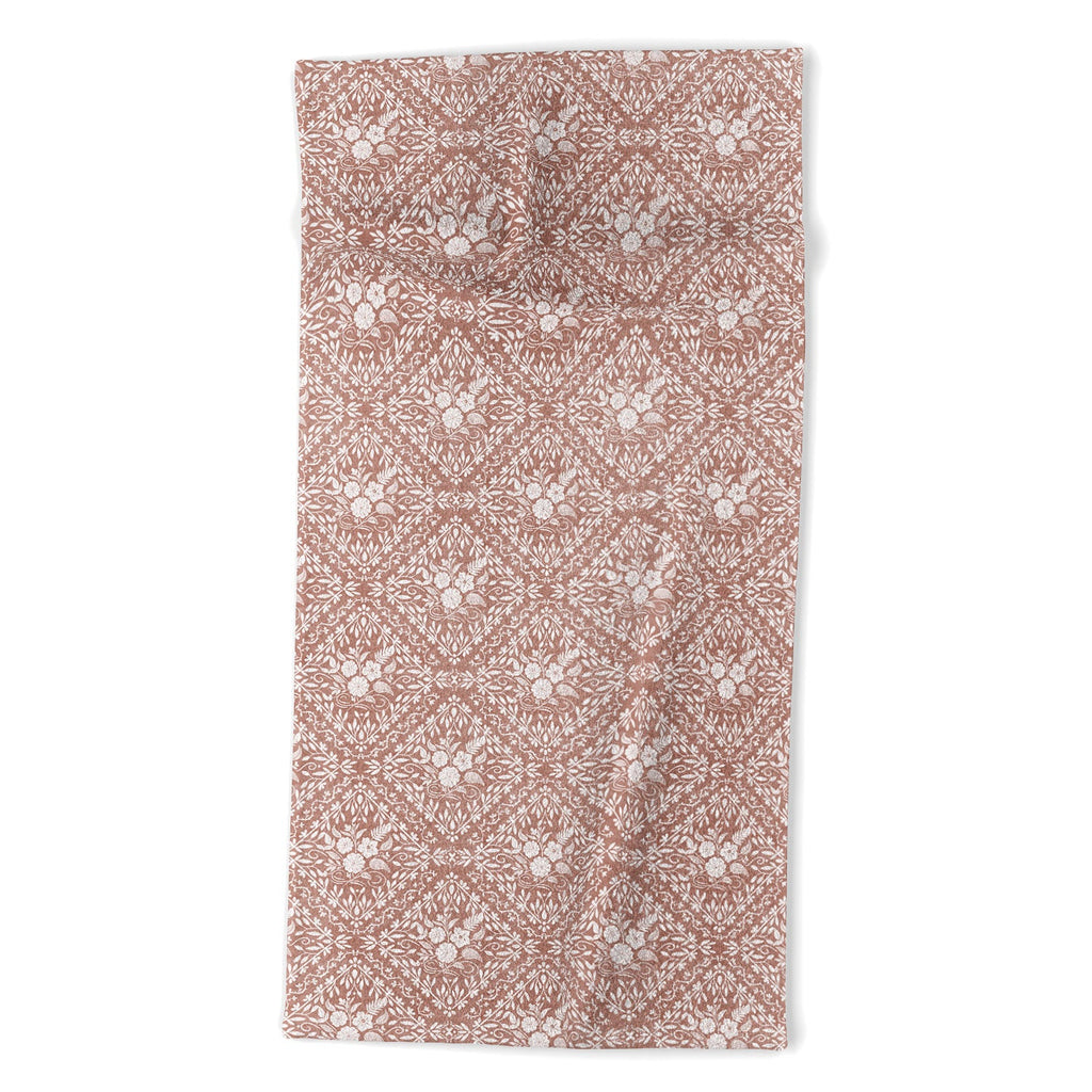 Marta Barragan Camarasa Antique Botanical Bliss Beach Towel