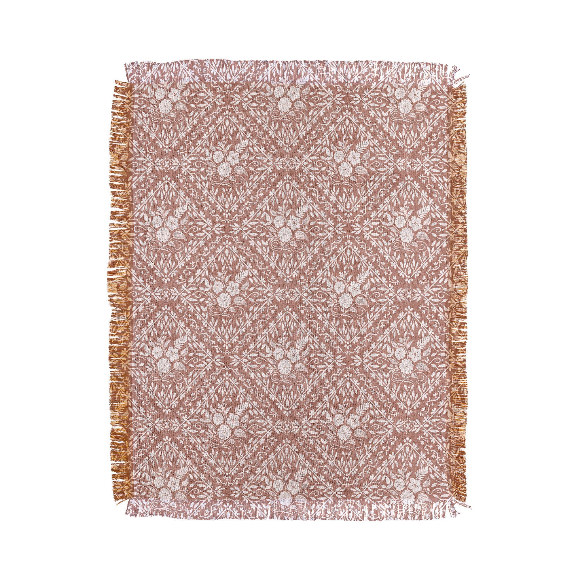 Marta Barragan Camarasa Antique Botanical Bliss Throw Blanket