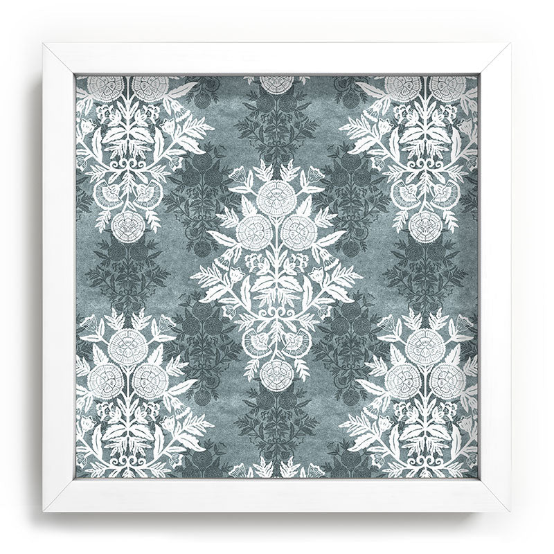 Marta Barragan Camarasa Antique Victorian Floral Recessed Framing Square