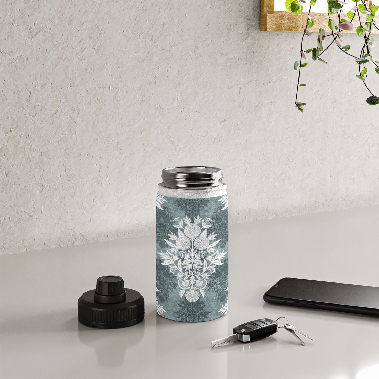 Marta Barragan Camarasa Antique Victorian Floral Water Bottle