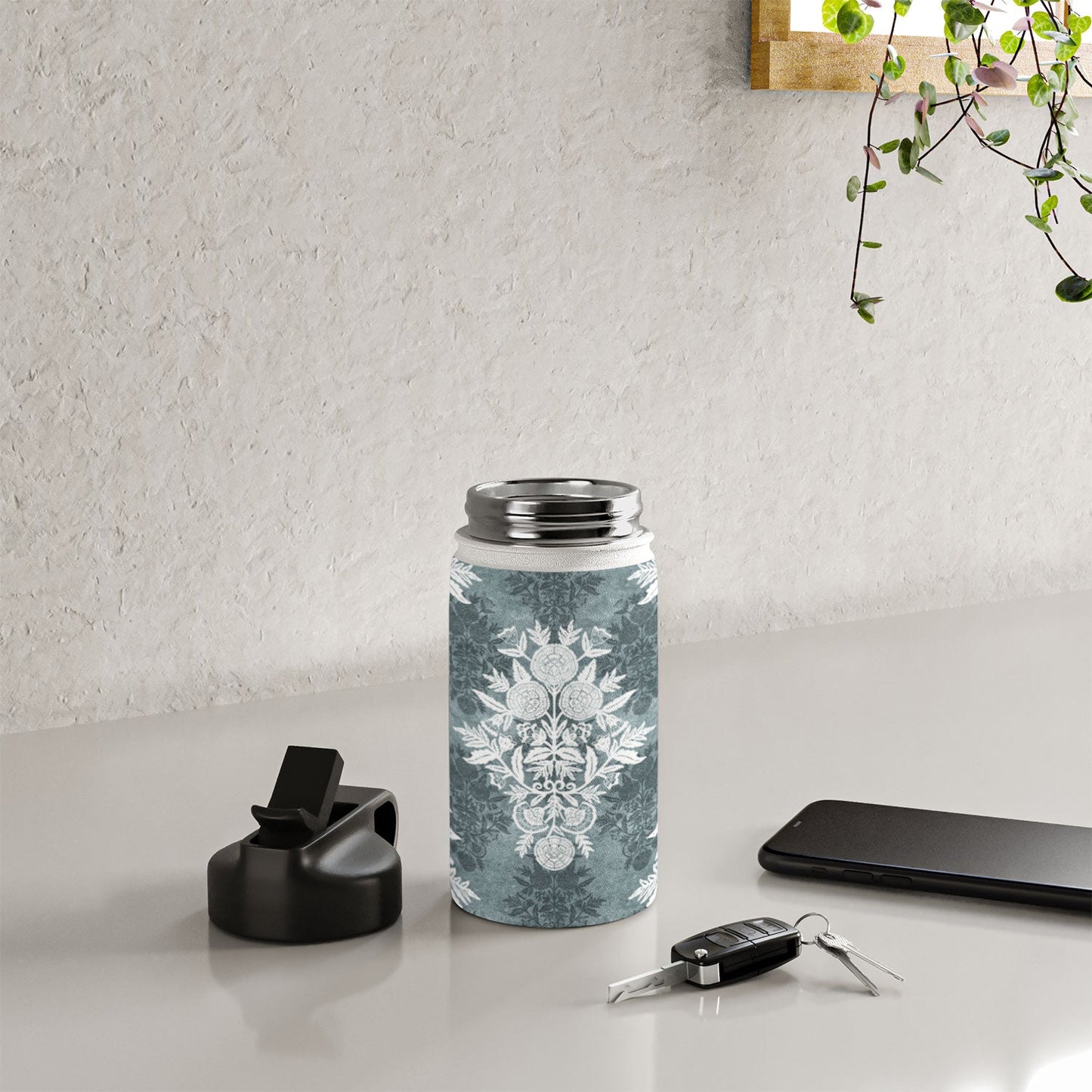 Marta Barragan Camarasa Antique Victorian Floral Water Bottle