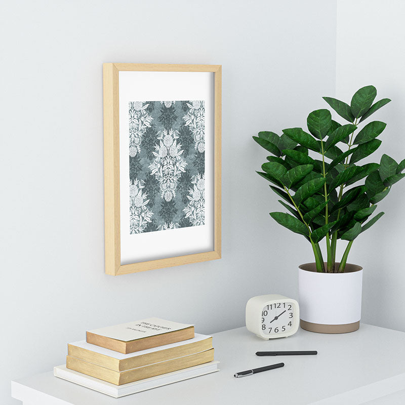 Marta Barragan Camarasa Antique Victorian Floral Recessed Framing Rectangle