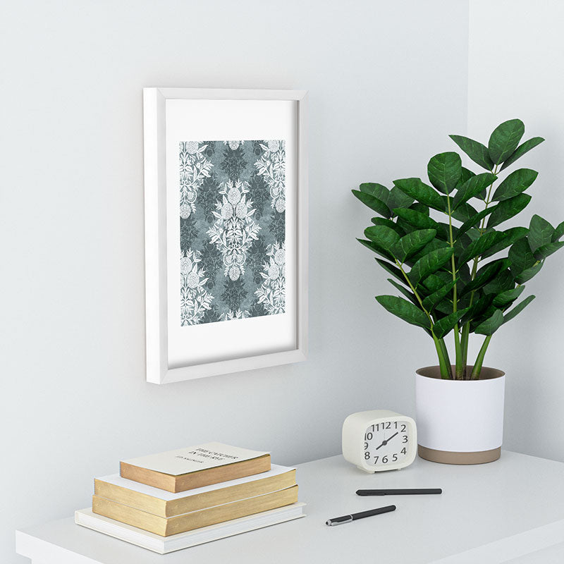 Marta Barragan Camarasa Antique Victorian Floral Recessed Framing Rectangle