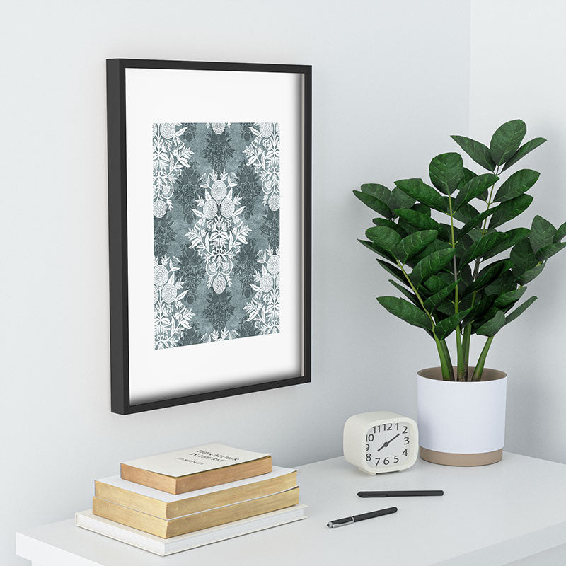 Marta Barragan Camarasa Antique Victorian Floral Recessed Framing Rectangle
