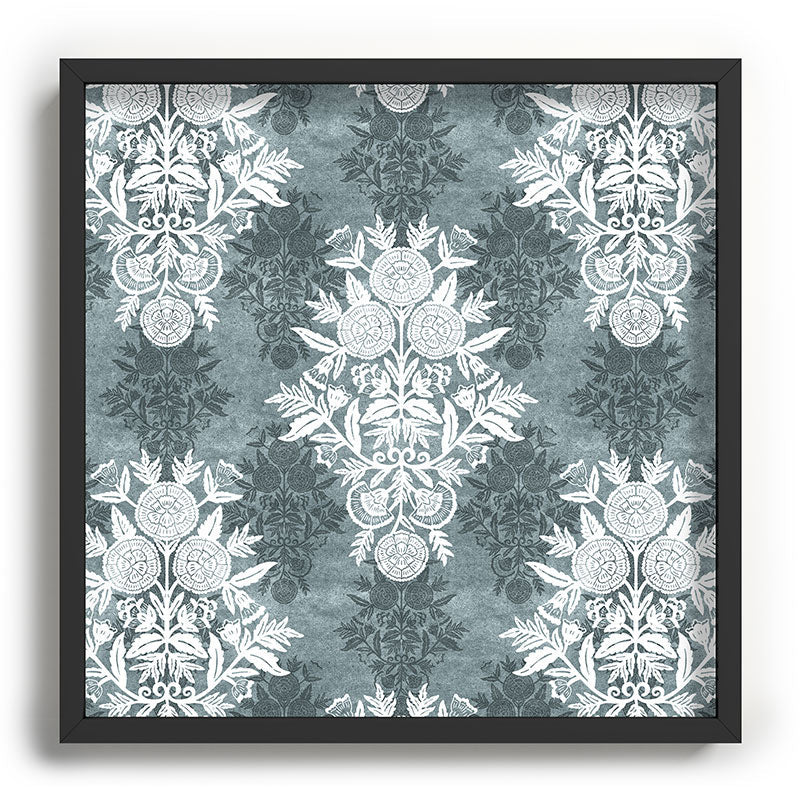 Marta Barragan Camarasa Antique Victorian Floral Recessed Framing Square