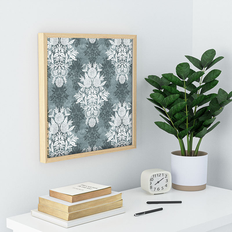 Marta Barragan Camarasa Antique Victorian Floral Recessed Framing Square