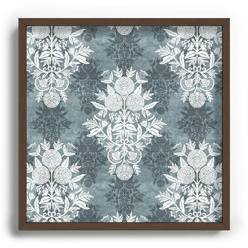Marta Barragan Camarasa Antique Victorian Floral Recessed Framing Square