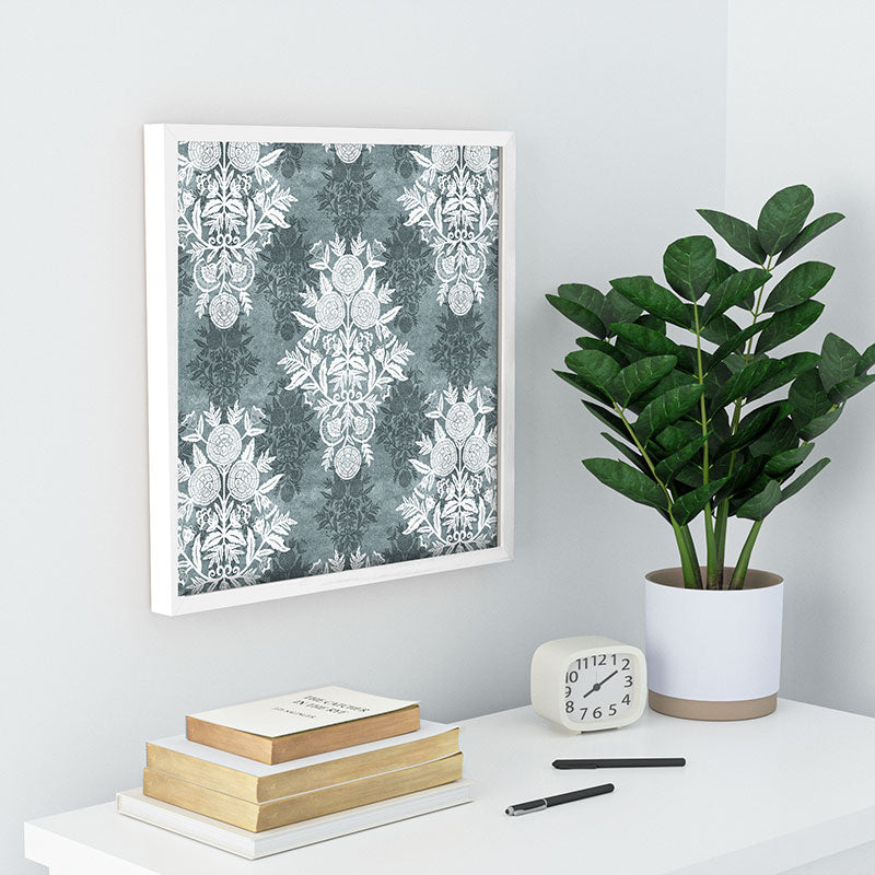 Marta Barragan Camarasa Antique Victorian Floral Recessed Framing Square