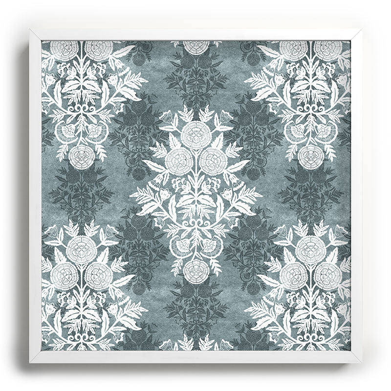 Marta Barragan Camarasa Antique Victorian Floral Recessed Framing Square