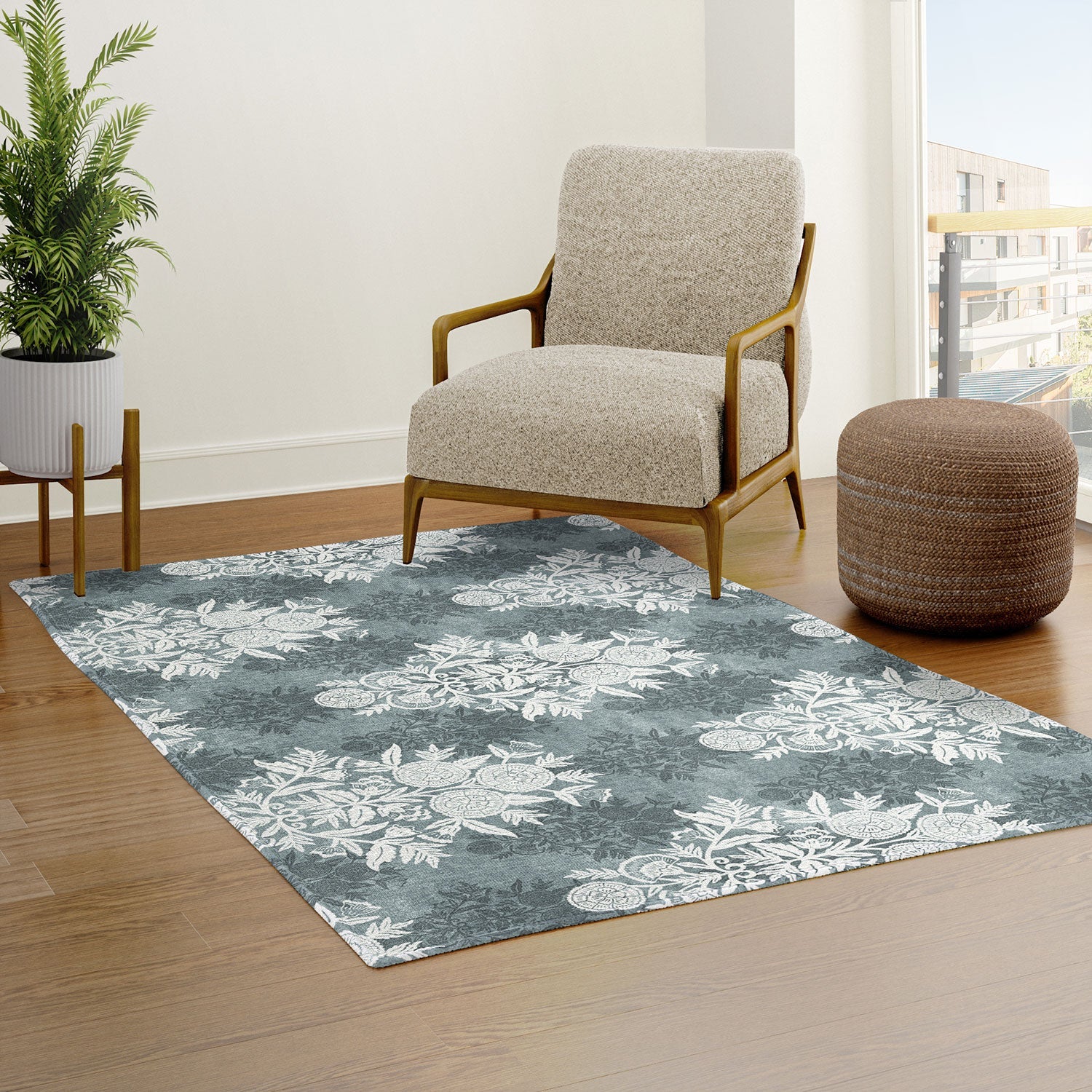 Marta Barragan Camarasa Antique Victorian Floral Area Rug