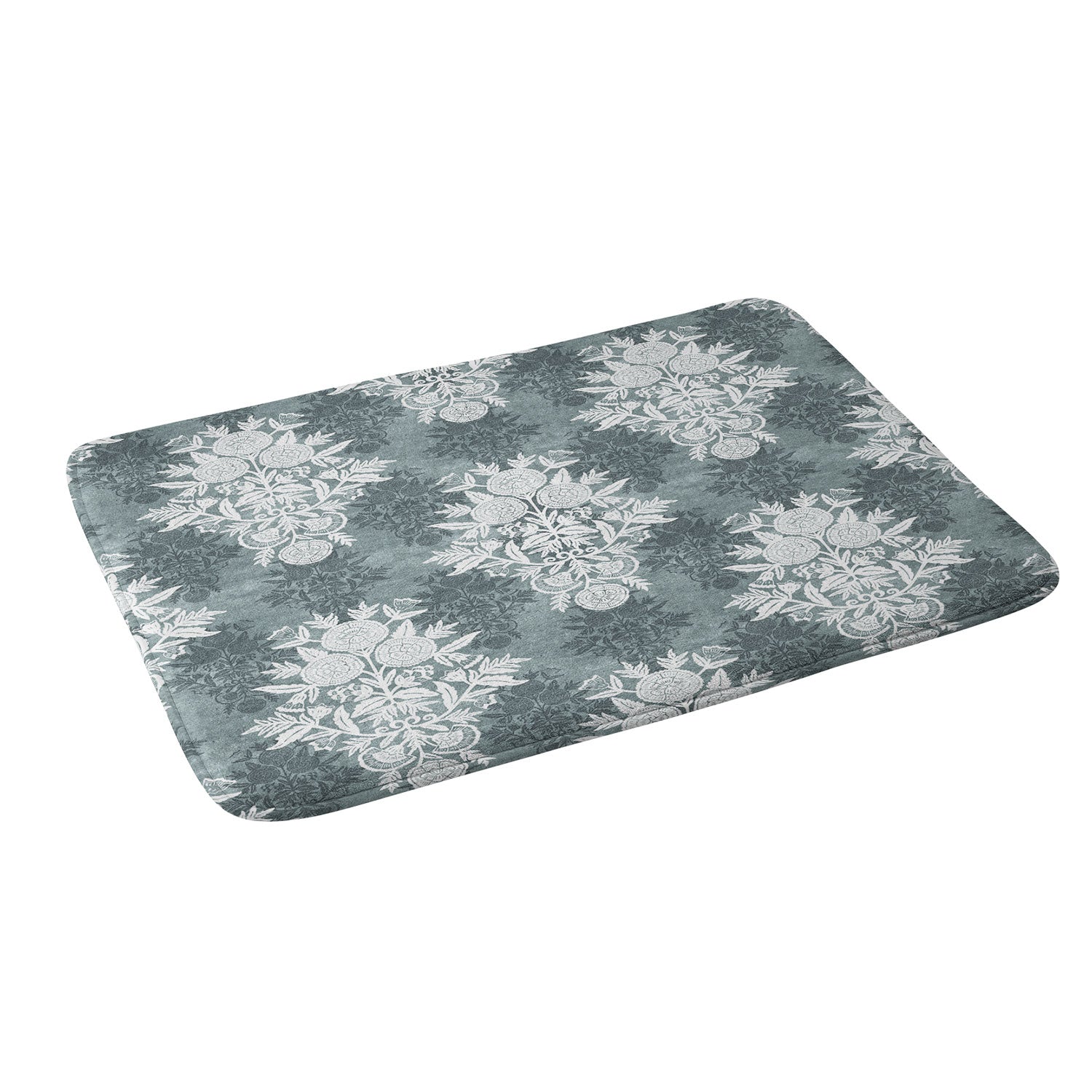 Marta Barragan Camarasa Antique Victorian Floral Memory Foam Bath Mat