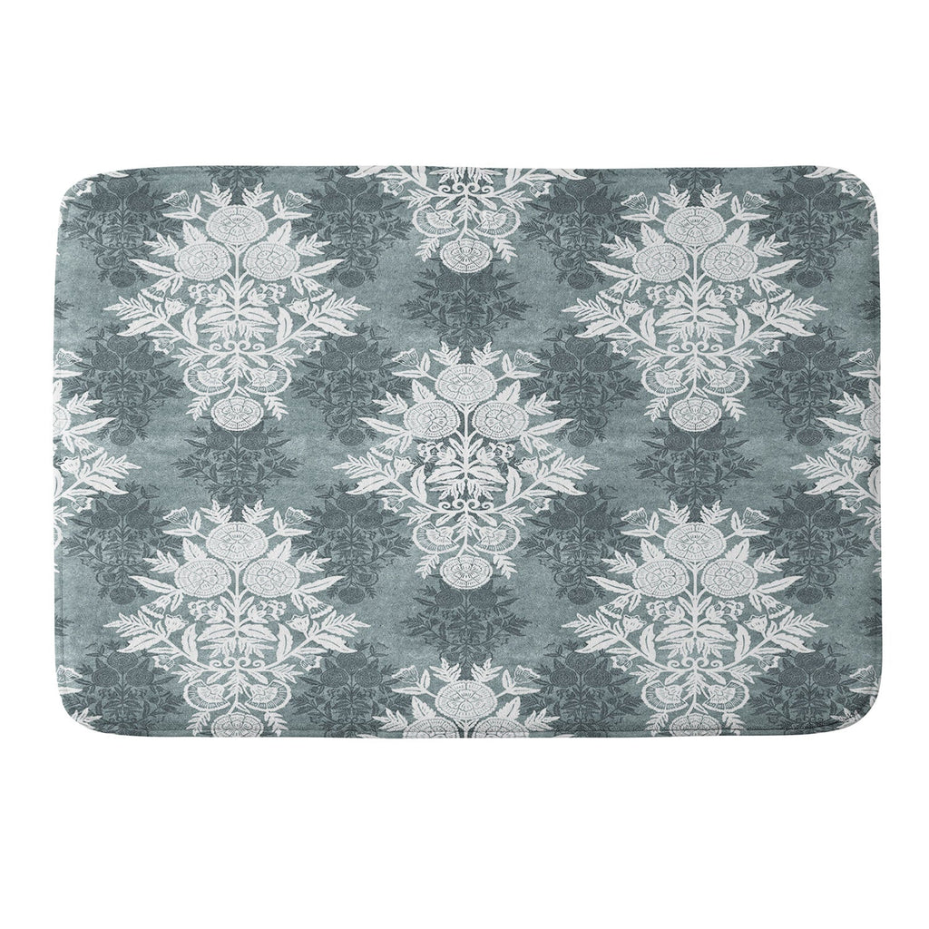 Marta Barragan Camarasa Antique Victorian Floral Memory Foam Bath Mat