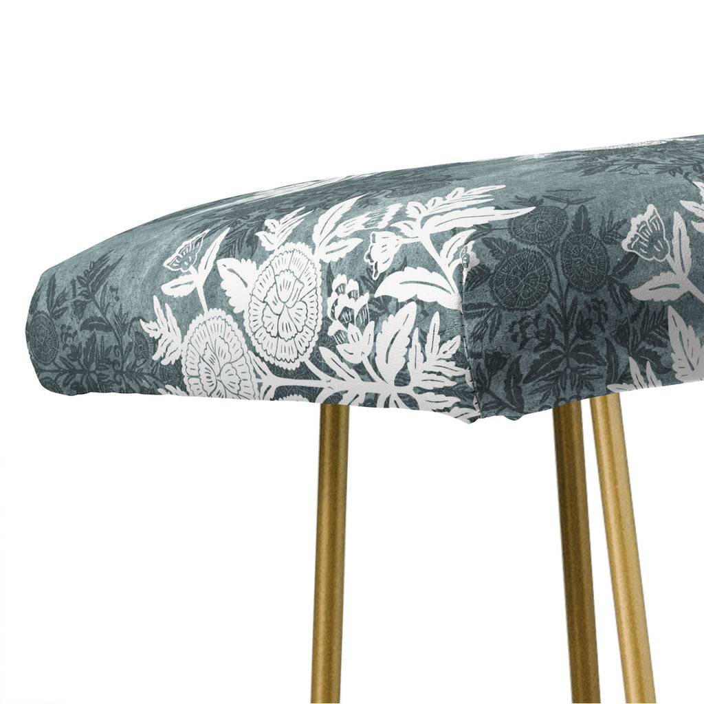 Marta Barragan Camarasa Antique Victorian Floral Bench